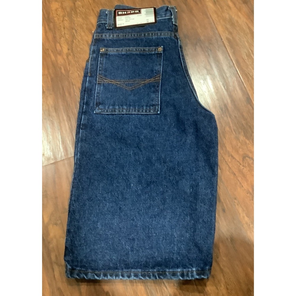 NWOT Vintage BHPC Blue Jean Shorts 16 WomanBeverly Hills Polo Club Baggy Y2K USA